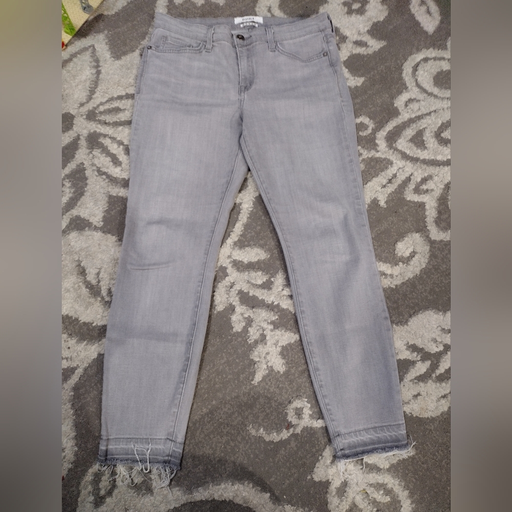 Pistola gray distressed jeans